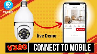 HOW TO CONNECT V380 CCTV CAMERA TO MOBILE USING WiFi OR MOBILE DATA  LIVE V380 CAMERA WiFi SETUP [upl. by Ahsinrats]