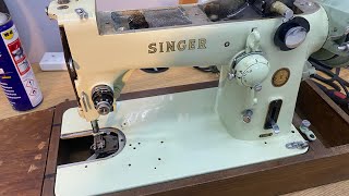 Singer 319 operation and hook hack for 15x1 needle [upl. by Nilesoj580]