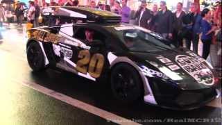 Gumball 3000 2012  NYC Arrival Part 1 Bugatti Grandsport  Mercedes SLR  Audi R8 PPI Razor [upl. by Marten]