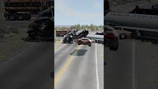 Realistic Highway Car Crashes 133 [upl. by Sivad]