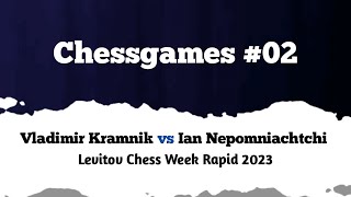 Vladimir Kramnik vs Ian Nepomniachtchi  Amsterdam NED rd 18 2023  Levitov Chess Week Rapid [upl. by Lachance695]