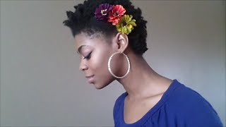 4C Natural Hair  Easy Flower AccessoriesHow to make  NaturalMe4C [upl. by Kean886]