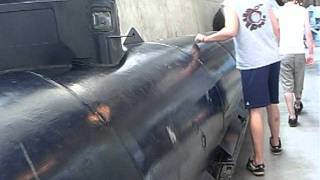 One Man electric mini German Submarine WWII 1944 carried 2 G7e Torpedoes [upl. by Htebi]