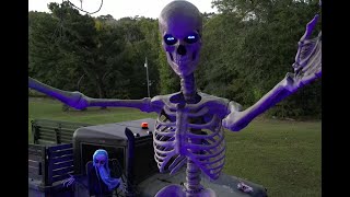 Deuce Halloween 2024 with 12ft skelly Halloween decoration [upl. by Center118]