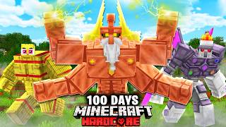 I Survived 100 Days as a Titan Copper Golem in Hardcore Minecraft FULL MOVIE [upl. by Merilee]