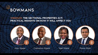 Webinar the Sectional Properties Act  practical insights on how it will affect you [upl. by Francklin467]