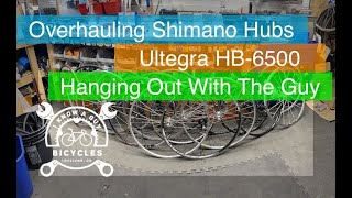 How to Servicing Shimano Bicycle Wheel Ultegra Hubs  HB6500 [upl. by Gio]