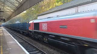 Bin liner train heads through Hebden Bridge [upl. by Bethina]