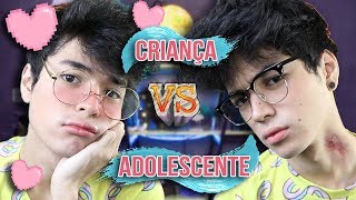 CRIANÃ‡A VS ADOLESCENTE NO NAMORO CRUSHES E BRINCADEIRAS [upl. by Aihsaei]