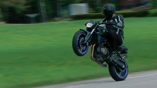 Yamaha MT07 Full SCProject Exhaust Soundcheck HD  LOUD FZ07 [upl. by Eekram]