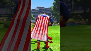 Iron Man Teach Save Spiderman gta ironman spiderman marvel dc animeshorts [upl. by Lleval]