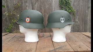 Double Decal German Waffen SS M35 Steel Helmet [upl. by Muffin]