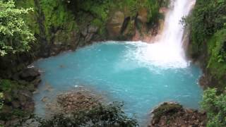 The Surreal Rio Celeste Sky Blue River in Tenorio Volcano National Park in Costa Rica [upl. by Asaeret80]