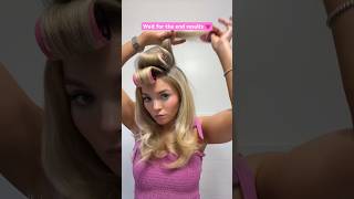 How to use velcro rollers for a voluminous salon blowout 💇🏼‍♀️ shorts hairtutorial [upl. by Ardied427]