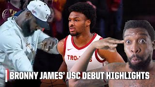 HIGHLIGHTS from Bronny James USC Trojans debut [upl. by Missi951]