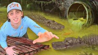 I Survived 24 Hours in an Alligator Infested Sewer [upl. by Nimrahc864]