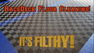 RaceDeck garage floor cleaning [upl. by Lonergan]