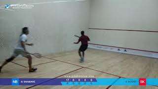 Bombay Gymkhana International Racketlon open IWT  N BHANDARE VS S KUMAR [upl. by Yentihw368]