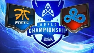 LOL  Fnatic vs Cloud 9  Season 3 World Championship Quarterfinal1 Game 2 Highlights [upl. by Inaluahek]