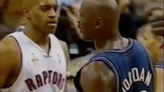 Michael Jordan Age 38 shuts down Vince Carter  0 pts in 2nd half [upl. by Calbert676]