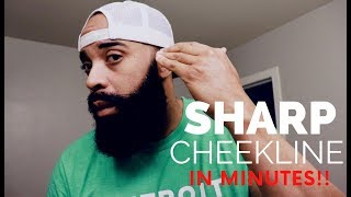 How to Achieve that SHARP beard cheek line in minutes  7 month beard update [upl. by Marga572]