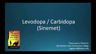 CC How to Pronounce levodopa carbidopa Sinemet Backbuilding Pharmacology [upl. by Einnoc]