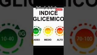 📌GLI INTERVALLI DELLINDICE GLICEMICO alimenti salute benessere educazionealimentare shorts ✏ [upl. by Eissed]