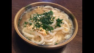 「かき玉うどん」作り方 [upl. by Idonah]