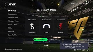 Fifa 25 first menu video [upl. by Ardie]