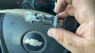 CHEVROLET IGNITION LOCK CYLINDER REPLACEMENTFIX WITH TRANSPONDER ZKEY WAY [upl. by Raimundo896]