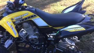 2016 Yamaha raptor 700 se wBarker dual exhaust [upl. by Vano]