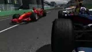 Massa Coulthard Turn 1 Accident F1 2008 Melbourne Grand Prix [upl. by Eitsirk]