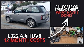 L322 Range Rover 44 TDV8 First Year Maintenance and running costs [upl. by Eilrahc378]