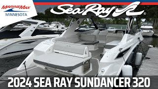 2024 Sea Ray Sundancer 320  MarineMax Bayport [upl. by Ahsenar641]