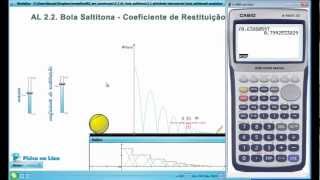 Atividade Laboratorial AL 22 Bola Saltitona  Coeficiente de Restituição [upl. by Ramar]