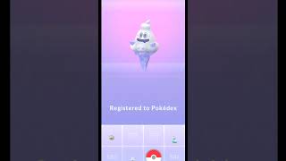 Shiny Vanillite 😍 Evolution In Pokemon Go  Vanillite Shiny Family  Shorts ShinyPokemon Pokemon [upl. by Oalsinatse634]