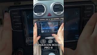 Installing SCUMAXCON RCD360 PRO3 Wireless CarPlay and Android Auto  VW Jetta Edition [upl. by Cristin403]