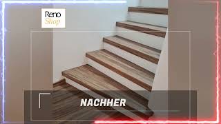 Mit Laminatstufen Ihre Treppe SELBER neu verkleiden und dabei tausende Euro SPAREN [upl. by Benedikta]