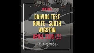 🚗 Live South Wigston Driving Test Route 2  Full Route April 2019 [upl. by Kalb]