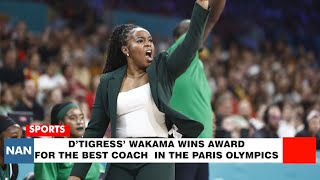 D’Tigress’ Wakama wins award for the Best Coach in the Paris Olympics [upl. by Anaihs]