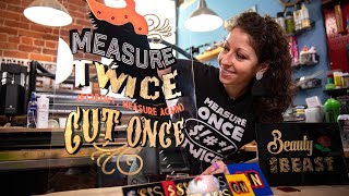 How to Make Vintage HandPainted Signs with a Laser Cutter [upl. by Marlo214]