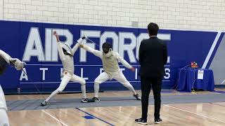 LOZANO Veyron Jericho VS HERNANDEZ BERRON Salvador  Air Force ROCRJCC Div II Mens Foil [upl. by Jehu228]