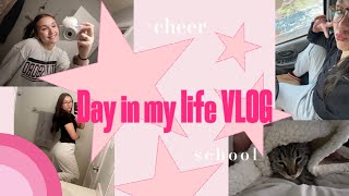 VLOG Day in my life  school  cheer [upl. by Gabbey]