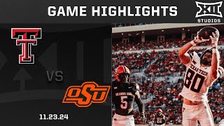 Texas Tech vs Oklahoma State Game Highlights  2024 Big 12 Football [upl. by Jenda130]