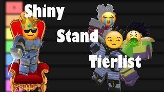 YBA Shiny Stand Tier list [upl. by Acirt]