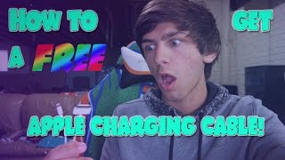 How to Get FREE Apple Charging Cord for iPhone iPod or iPad Lighting or 4 Pin Charger FREE [upl. by Enela698]