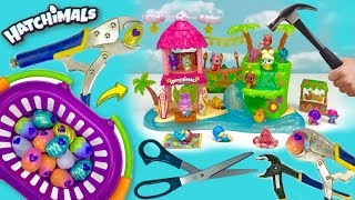 Smashing Hatchimals CollEGGtibles Hatchimals Tropical Party Playset Hatchtopia Mermal Magic [upl. by Muhan649]