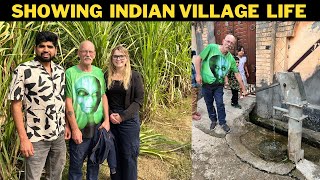 SHOWING VILLAGE LIFE TO MY AUSTRALIAN FATHERINLAW  INDIAN VILLAGE [upl. by Pentheas]