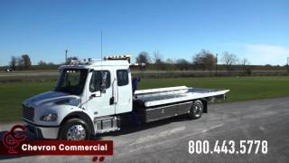 Freightliner M2 Ext Cab w Chevron 21’ Stl LCG Carrier amp SP8000 Side Puller [upl. by Terces]