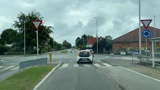 Runngsted Strandvej  Humlebæk Strandvej  Jernbanevej  Kongevejen  Driving In Denmark [upl. by Endor]